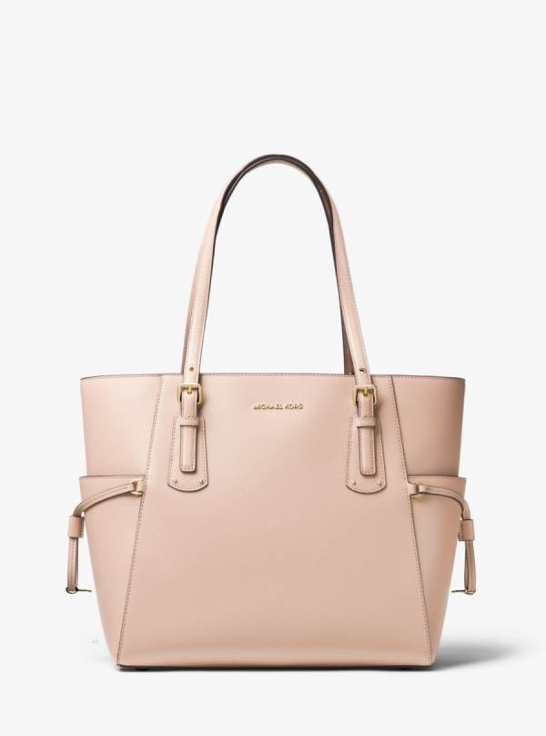 Damske Prenosná Taška Michael Kors Voyager Small Crossgrain Leather Ruzove - Kabelky Michael Kors Nejlevnejsi | RLNZV-6041